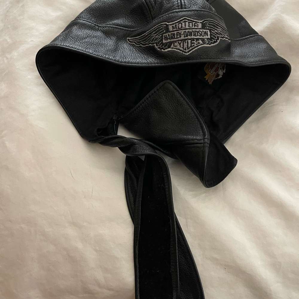 Harley-Davidson Black Leather Headwrap